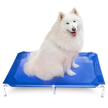 Imagem de Cama Pet Suspensa Para Cachorros Grandes 105x70x15cm Lavável Portátil Resistente Respirável Ortopédica Higiênica Mec G Pet