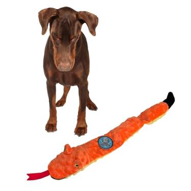 Imagem de Ethical Pets, Orange 54097 Skinneeez Extreme 3 Brinquedo para cães sem recheio, 63,5 cm, cobra