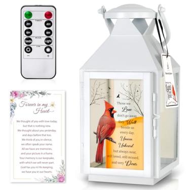 Imagem de HN HAIINAA Memorial Lantern Lanterna de luto de simpatia para perda de um ente querido Presentes em memória para perda de mãe pai marido irmão presentes de lembrança