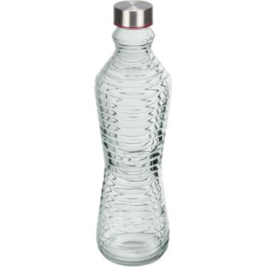 Imagem de GARRAFA ÀGUA SUCO HOME&CO VIDRO 950ml 31x9x9cm TRANSPARENTE