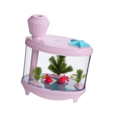 Imagem de Generic Umidificador, hidratante, aquário, plantas, difusor de óleos essenciais para quarto, Rosa