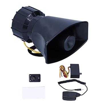 Imagem de Keenso Sirene de Buzina de Carros de 12V 100W, Alto-falante de Alarme de Emergência, de Aviso de Incêndio de 5 Metros para Veículos
