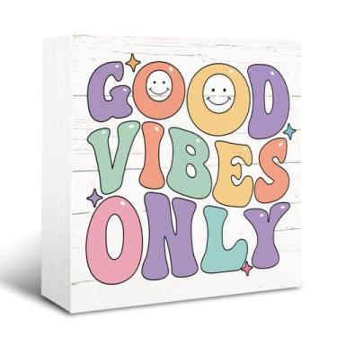 Imagem de Placas de decoração positivas, decoração de escritório de casa de fazenda moderna, decoração de dormitório, decorações de sala de estar, decorações de festa em casa, decoração de prateleira, placa de