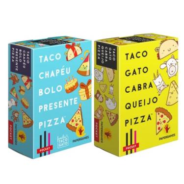 Imagem de Kit 2 Jogos De Cartas Taco Chapéu Bolo Presente Pizza Papergames