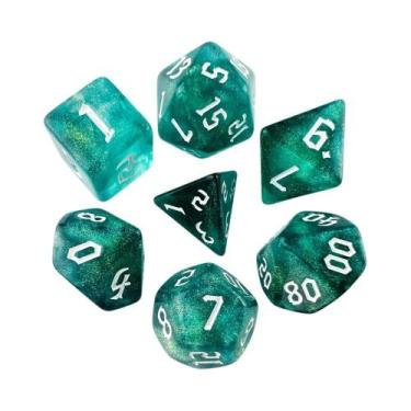 Imagem de Dados de RPG Fantasy Starlight - Design Retrô com Cores Incríveis, Cap