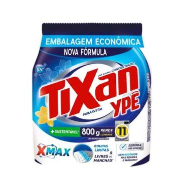 Imagem de Lava Roupas em pó Tixan YPE 800 Gr Sache Primavera - Tixan Ypê