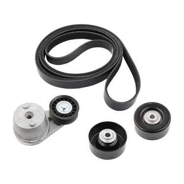 Imagem de Dasbecan Kit tensor de correia de transmissão 90K-38172 compatível com Chevy Silverado 2500 3500 HD 2002-2010, GMC Sierra 2500 3500 HD 2002-2010 substitui # K061195HD 36310 38172