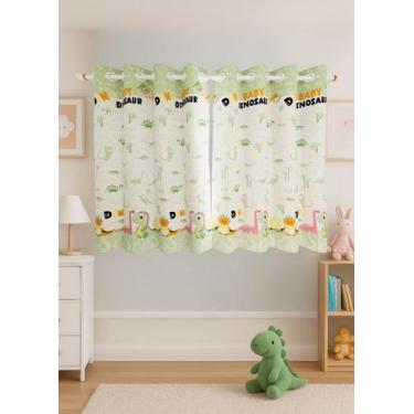 Imagem de Cortina Quarto Infantil 2,00m x 1,40m - Raner, Dino