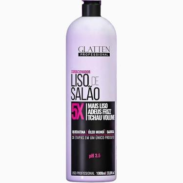 Imagem de Glatten Liso de Salão - Condicionador 5X Mais Liso Antifrizz Antivolume 1L-Unissex