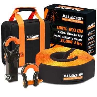 Imagem de Kit de Recuperação de Alça de Reboque de Nylon de Serviço Extremo | Alça de Nylon + Anel de Anel 3/4 (2 peças) + Bolsa de FerramentasALL-TOP 3" x 30' Kit + Hitch Receiver ATKIT-4