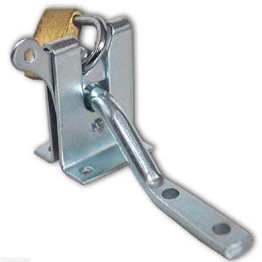 Imagem de Parafuso de trava de porta com furo de cadeado parafuso de barril de aço inoxidável resistente trava de segurança de porta trava de portão (parafusos incluídos)