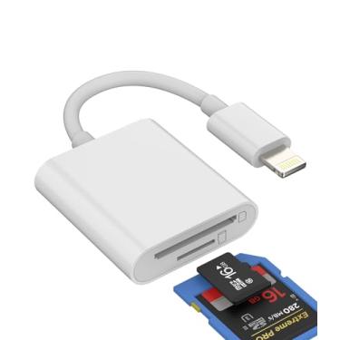 Imagem de Adaptador TF para leitor de cartão micro SD para iPhone, adaptador Lightning, memória flash, compacta, acessórios para Apple 14 13 12 11 Pro Max X Xs XR 8 7 6 Plus para iPad Air Mini 2020