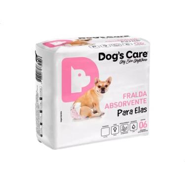 Imagem de Fralda Higiênica P/cães Fêmeas Dog's Care 18 Unidades Tam M - DOGS CAR