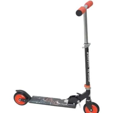 Imagem de Patinete Infantil 2 Rodas Jurassic World T Rex Dobrável RicBrinc