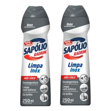 Imagem de KIT 2 Limpa Inox Sapólio Radium Bombril 250 ml