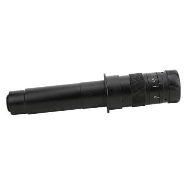 Imagem de Oumefar Lente industrial 300X C-Mount 0,7X-4,5X Lente de câmera microscópio com zoom de 25 mm para câmera CCD e ocular digital