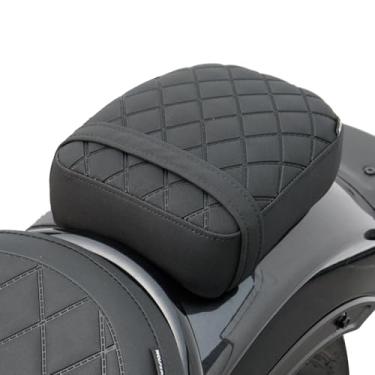 Imagem de TAZGANTAX Capa De Assento Para Passageiro Traseiro De Motocicleta, Almofada Para Honda Cmx1100 Cm1100 Cmx Cm Rebel 1100 2021 2022 2023 2024, Conjunto De Almofadas Para Assento De Garupa (Preto)