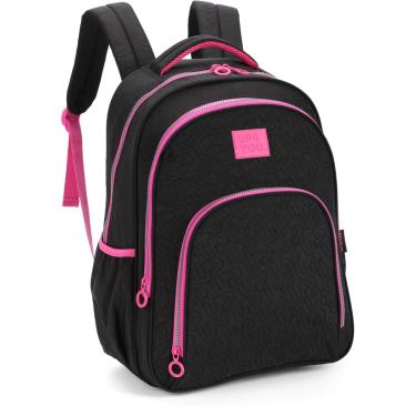 Imagem de Mochila Escolar, Up4you, G, Preta, Luxcel