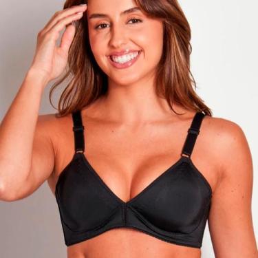 Imagem de Sutiã Triângulo Sem Bojo Elegance Duloren 111216, XL, Preto