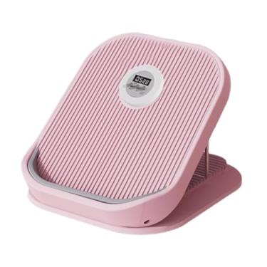 Imagem de UGPLM Prancha inclinada para alongamento de panturrilhas, academia em casa com cronometragem, prancha inclinada ajustável de 12 níveis e antiderrapante para, Rosa