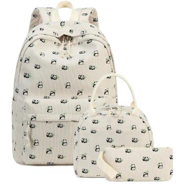 Imagem de Mochila CAMTOP para crianças em idade escolar e meninas com caixa de almoço e estojo de lápis