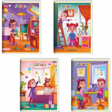 Imagem de Caderno Brochurão Jandaia 80 Folhas Pacote com 10