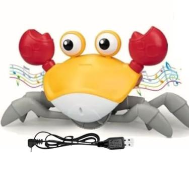 Imagem de Caranguejo Fujão Brinquedo Sr. Joe – Interativo com Música e Sensor Inteligente Brinquedo Educativo para Bebê e Crianças Que o Desenvolmento e Estimula Engatinhar e Ajuda a Coordenação Motora