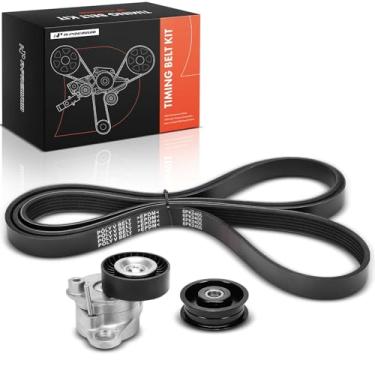Imagem de A-Premium Kit de transmissão de correia serpentina do motor compatível com Mercedes-Benz C219 Series CLS550 2007 2008 2009-5.5L Gas