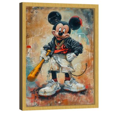 Imagem de Quadro Decorativo Mickey Mouse Rebelde