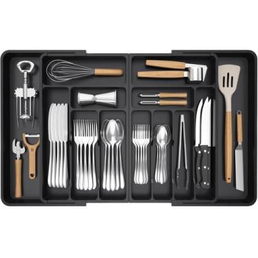 Imagem de Organizador de gavetas de talheres Lifewit Large Expansível de 36 cm