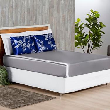 Imagem de Lençóis 2 e 3 pçs SOLTEIRO, CASAL, QUEEN e KING 200 fios (Alya Azul Egíp, Casal)