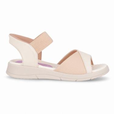Imagem de Papete SlipFit Anabela Médio Off White com Brule - PICCADILLY, 35
