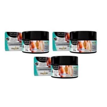 Imagem de Kit 3 Gel Lipo Redutor Anti Estrias 250g Mary Life - Bio Instinto