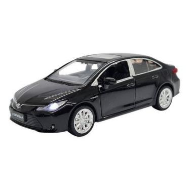 Imagem de Miniatura Toyota Corolla Acende Faróis C/ Som Metal 1:33, Preto