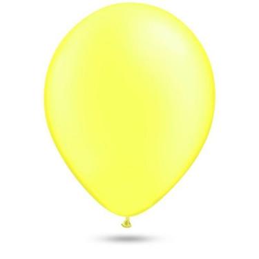 Imagem de Balao neon 9 amarelo c/25 pic pic - BALOES PIC PIC