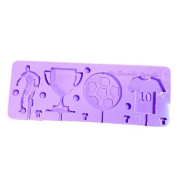 Imagem de L12 Molde de silicone pirulito copa para decorar - confeitaria dos mol