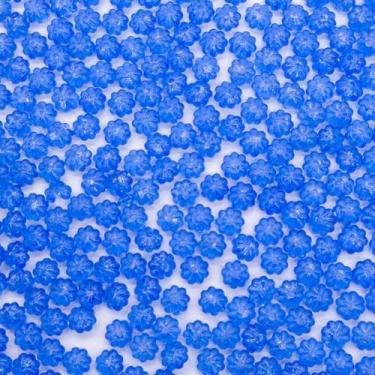 Imagem de Miçanga Passante Pitanga Plástico Azul Transparente 6mm 500pçs 50g - M