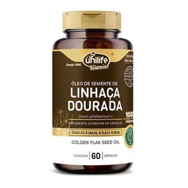 Imagem de Óleo de Linhaça Dourada 1200mg - Unilife - 60 Cápsulas