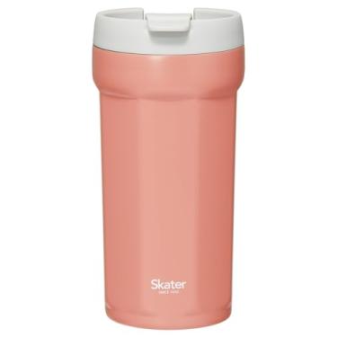 Imagem de Skater SMVO4-A Copo octogonal de aço inoxidável com tampa, 350 ml, térmico, isolado a frio, trava de aba, laranja terracota