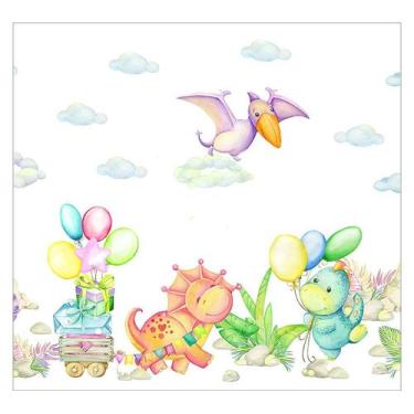 Imagem de Papel de Parede Adesivo Infantil Dinossauros Quarto Criança - 649pcp -