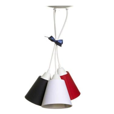 Imagem de Pendente Com 3 Cúpulas Náutico Quarto Bebê Infantil Menino - Potinho d