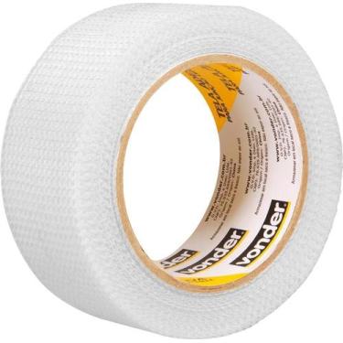 Imagem de Tela Adesiva Trancada Fibra De Vidro 48Mmx20M Para Drywall - - Vonder