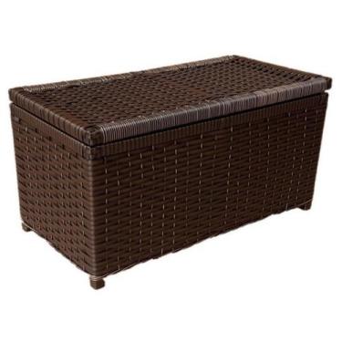 Imagem de Cesto Caixa Organizadora Baú Fibra Sintética Argila - Artesanatos 2 Ir