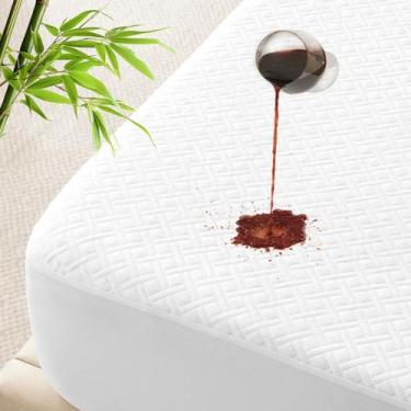 Imagem de Protetor de colchão Luxe Linen 100% impermeável King Size