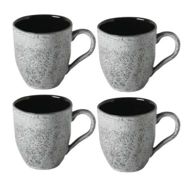 Imagem de Jogo Kit 4 Canecas Xicaras Chá 273Ml Cerâmica Orgânico Echo - Porto Br