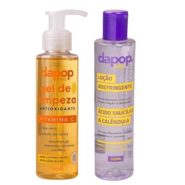 Imagem de Kit Skincare, Gel de Limpeza Vitamina C Antioxidante 120ml, Loção Adstringente Ácido Salicílico e Calêndula 200ml - Limpeza Facial