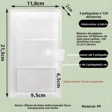 Imagem de Álbum De Fotos Polaroid Com 120/240 Slots Para Armazenamento De Cartõe
