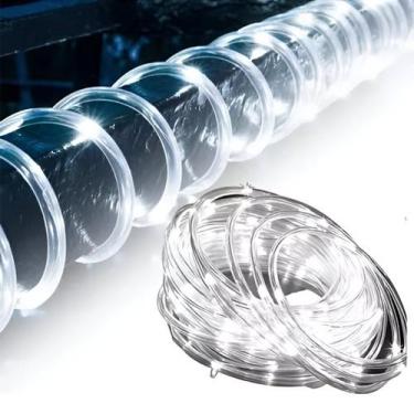 Imagem de Mangueira Pisca 460 Lâmpadas LEDs Branco Natalino 20M 220v - Genérico,