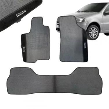 Imagem de Kit Tapete Emborrachado Siena 2013 Até 2021 3 Peças - EcoTap