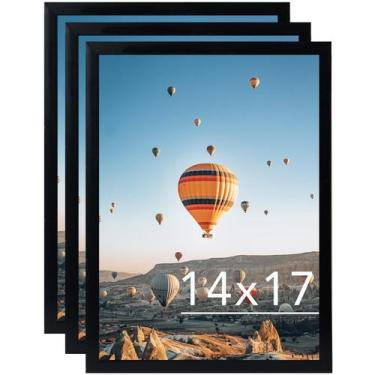 Imagem de Porta-retratos JCJMY 14x17cm preto para pendurar na parede, conjunto d